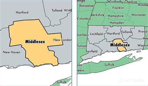 Middlesex County, Connecticut / Map of Middlesex County, CT / Where is ...