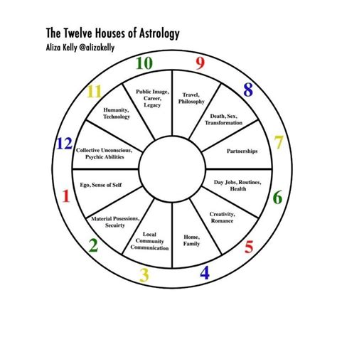 What Each "House" Represents in Your Birth Chart | Learn astrology ...