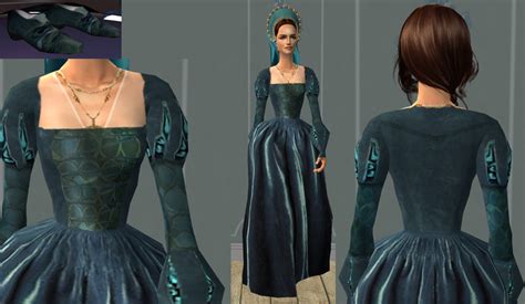 Mod The Sims - 4 Tudor dresses inspired by "The other Boleyn girl"