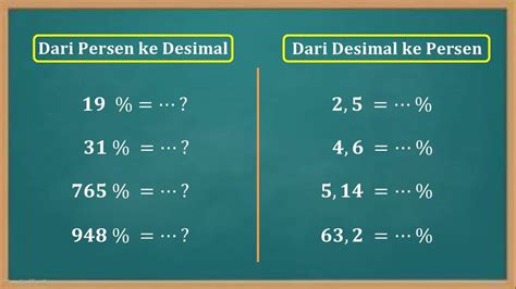 Trik cepat cara merubah persen ke desimal atau sebaliknya dari desimal ...