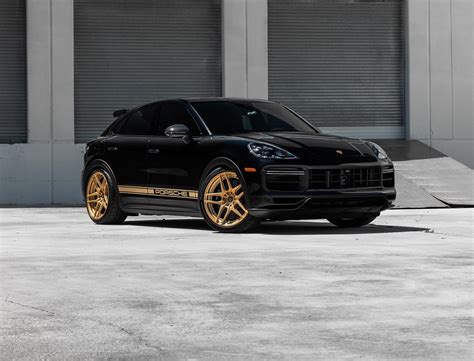 Retro Porsche Cayenne Turbo GT Flaunts Satin Gold Wheels Fit for the ...