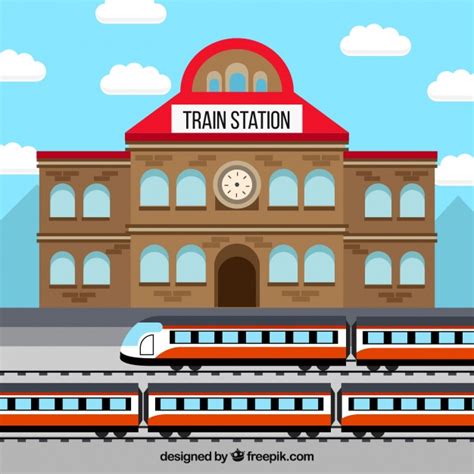 Train Station Vector at Vectorified.com | Collection of Train Station ...