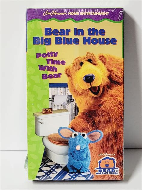 Bear In The Big Blue House - Potty Time With Bear VHS Jim Henson NEW ...