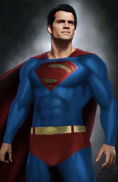 ArtStation - Henry Cavill as Superman in the classic suit