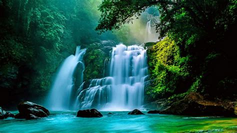 Tropical Waterfalls Wallpaper - WallpaperSafari