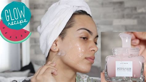 GLOW RECIPE WATERMELON GLOW SLEEPING MASK REVIEW - YouTube