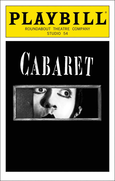 Cabaret (Broadway, Studio 54, 2014) | Playbill