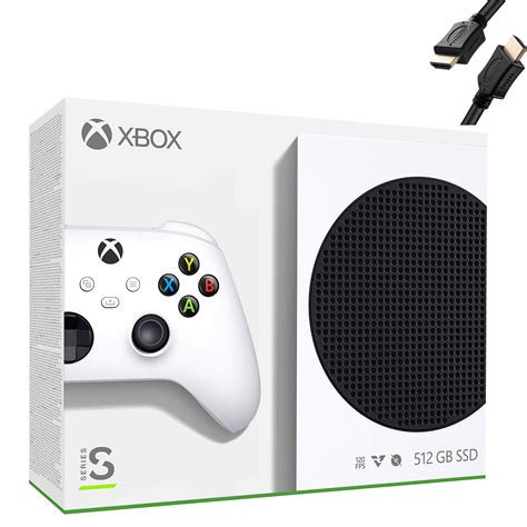 Microsoft Xbox Series S 512GB Game All-Digital Console, White + 1 Xbox ...