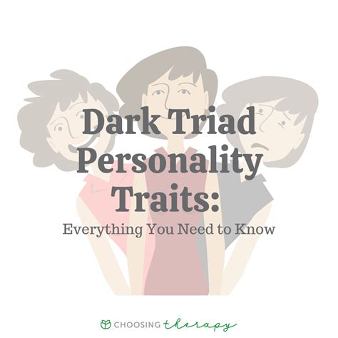 Dark Triad Personality Traits: Everything You Need to Know ...