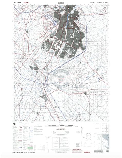 Kirkuk, Iraq 2009 City Topographical Map – Battle Archives