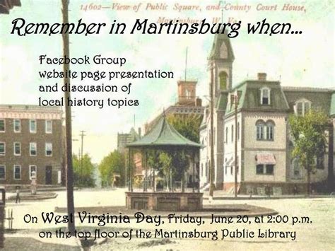 Martinsburg-Berkeley County Public Libraries: Remember in Martinsburg ...