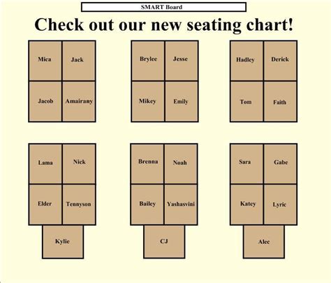 classroom seating arrangement templates ... | Classroom seating chart ...