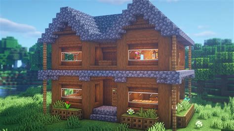 Minecraft: How to Build a Spruce House | Easy Survival Base Tutorial ...