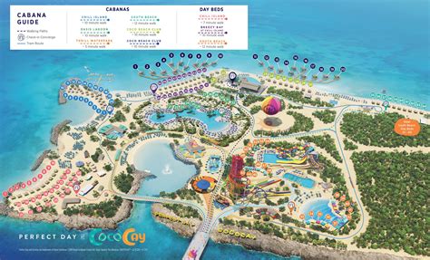 View the 2020 Perfect Day at CocoCay cabana map | Royal Caribbean Blog