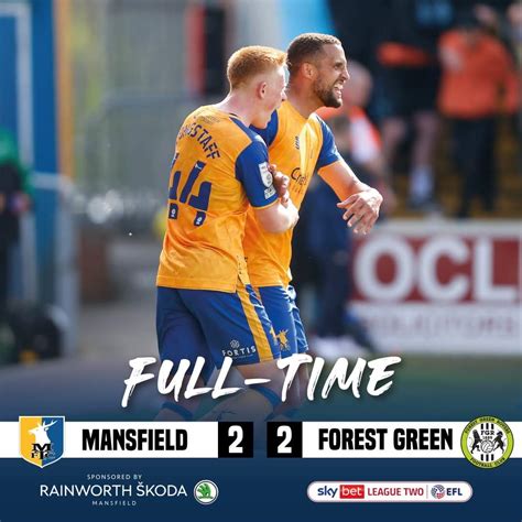 Mansfield will face Northampton in the play offs : r/Stags