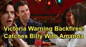 The Young and the Restless Spoilers: Victoria Catches Billy & Amanda ...