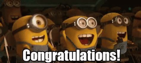 Congratulations! GIF - Congrats Minions - Discover & Share GIFs