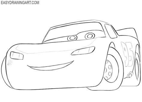 learn how to draw lightning mcqueen | Lightning mcqueen drawing ...