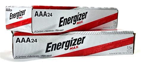 ENERGIZER MAX AAA 2 X 24 PACK (48) ALKALINE BATTERIES E-92 MADE IN USA ...