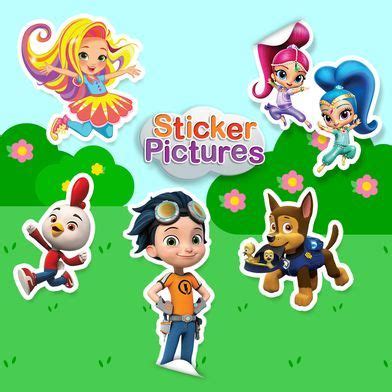 Nick Jr. Sticker Pictures (Spring 2018) | Nick jr games, Handprint art ...