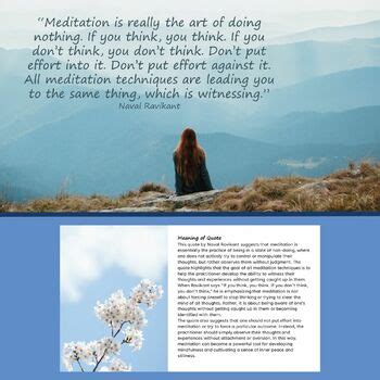 Mindfulness Quotes #4 Breathe & Meditation by Gavin Middleton | TPT