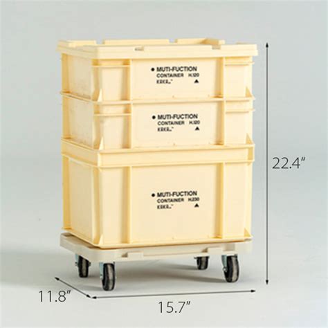 Plastic Storage Box With Wheels - ApolloBox