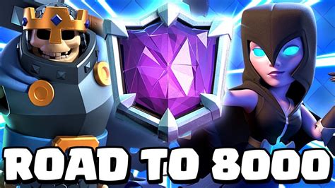 ROAD TO 8000 TROPHIES WITH GOLEM SKELETON KING DECK - Clash Royale ...