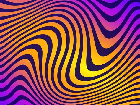 Colorful Wavy Lines Vector Background