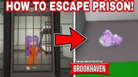 ⚠HOW TO ESCAPE THE NEW PRISON⚠ IN BROOKHAVEN 🏡RP || ROBLOX BROOKHAVEN 🏡 ...