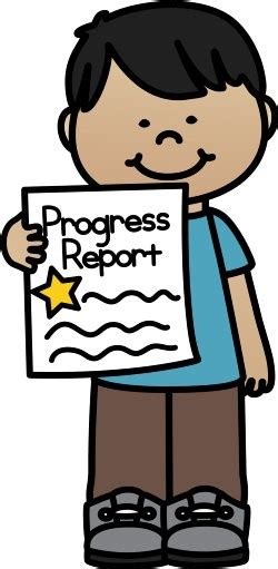 Progress Report Time - Clipart Collection. Color & Black/white. - Clip ...