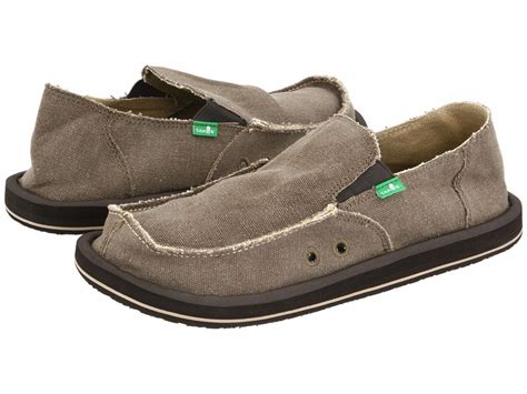 Men's Shoes Sanuk Vagabond Slip On Sidewalk Surfers SMF1001 Blackout *New*