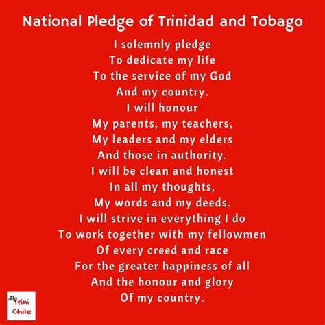 National Anthem of Trinidad and Tobago | Trinidad, Trinidad and tobago ...