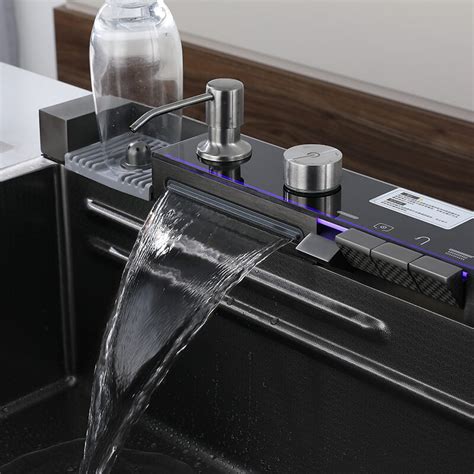 Boelon Luxury Kitchen Sink with Digital Display and Waterfall Design ...