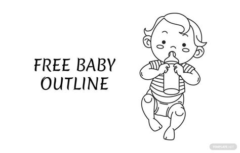 Baby Outline in EPS, Illustrator, JPG, PSD, PNG, SVG - Download ...