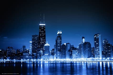 Blue Night City Wallpapers on WallpaperDog