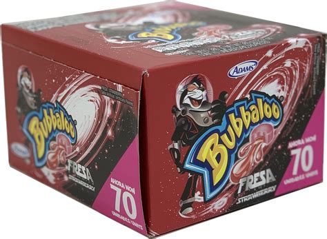 Bubbaloo Strawberry Bubble Gum, Value Pack, 70 ct — Goisco.com