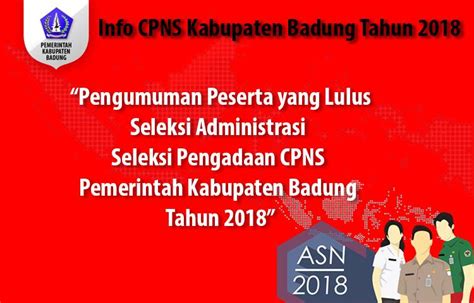 PENGUMUMAN NOMOR : 04/PANSELCPNS/BADUNG/2018 TENTANG PESERTA LULUS ...