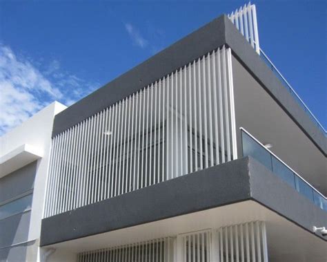 Sunex Aluminium Fixed Louvre System Privacy Screen Louvres | Exterior ...