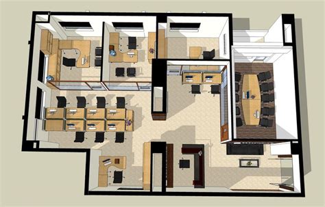 Must Have Office Furniture Pieces | Office layout, Office layout plan ...