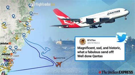 Qantas’s last Boeing 747 draws airline’s iconic logo in the sky during ...