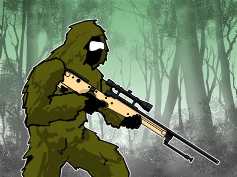 Ghillie Suit Drawing