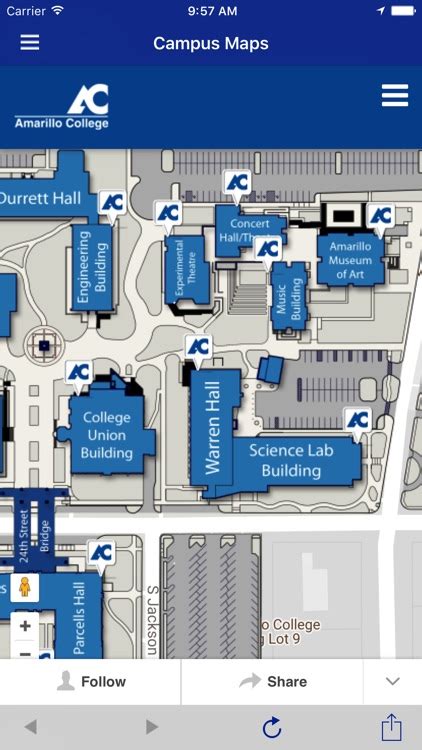 Amarillo College Campus Map – Map Vector