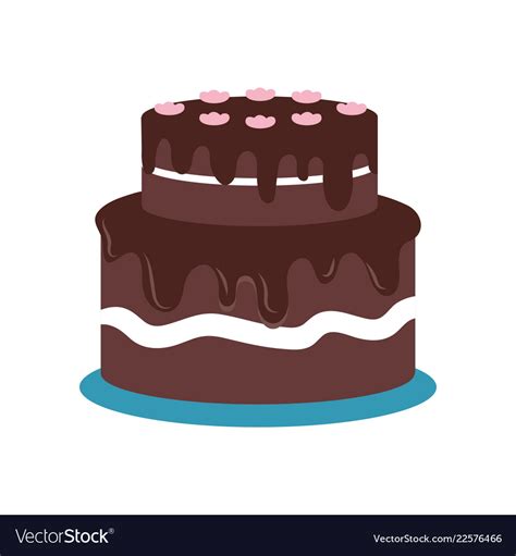 Birthday cake logo Royalty Free Vector Image - VectorStock