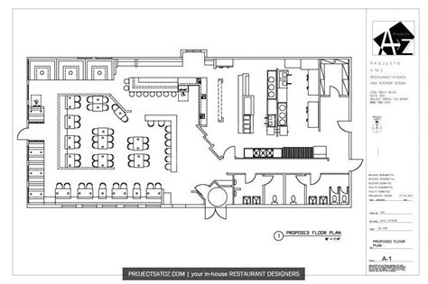 E.S Modern Japanese Fast Food Restaurant Floor Plan | Restaurant ...