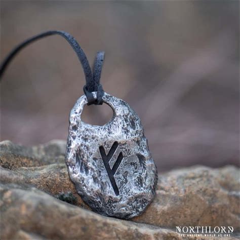 Rune Pendant Fehu Pewter - Northlord