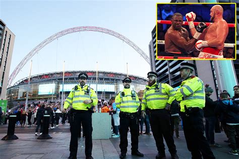 13 people arrested outside Wembley Stadium at Tyson Fury vs Dillian ...