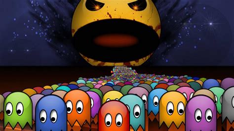 Papel de parede : ilustração, videogames, desenho animado, Pacman, nerd ...