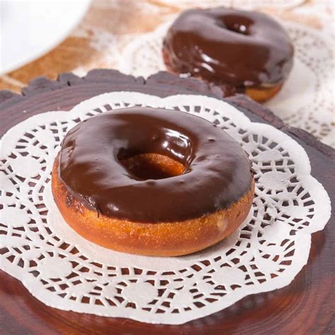 Chocolate Glazed Cake Donut