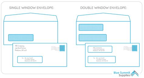 Double Window Envelopes 10 Template