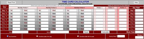 Best 10 Free Time Card Calculators